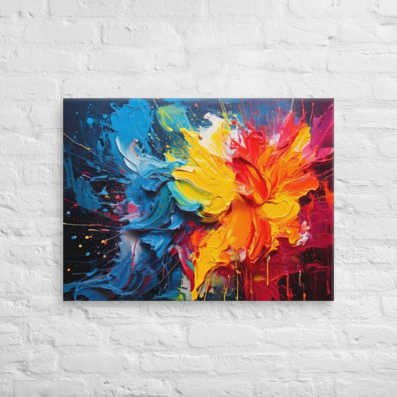 Rainbow paint splash