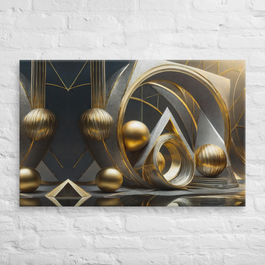 Tri-Shapes in Silver n Gold