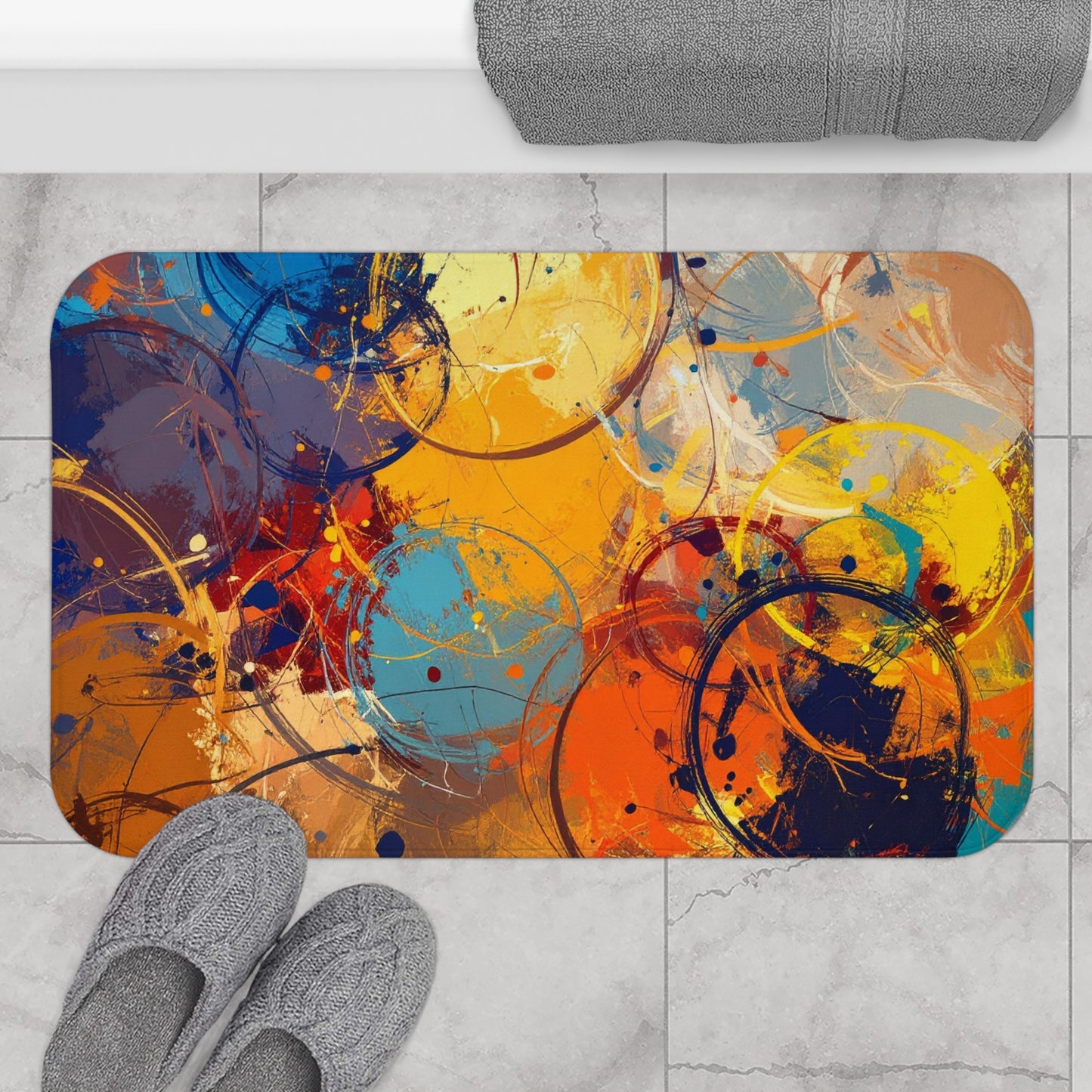 Memory foam bath mat