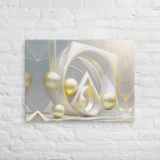 White gold tri shapes